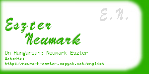 eszter neumark business card